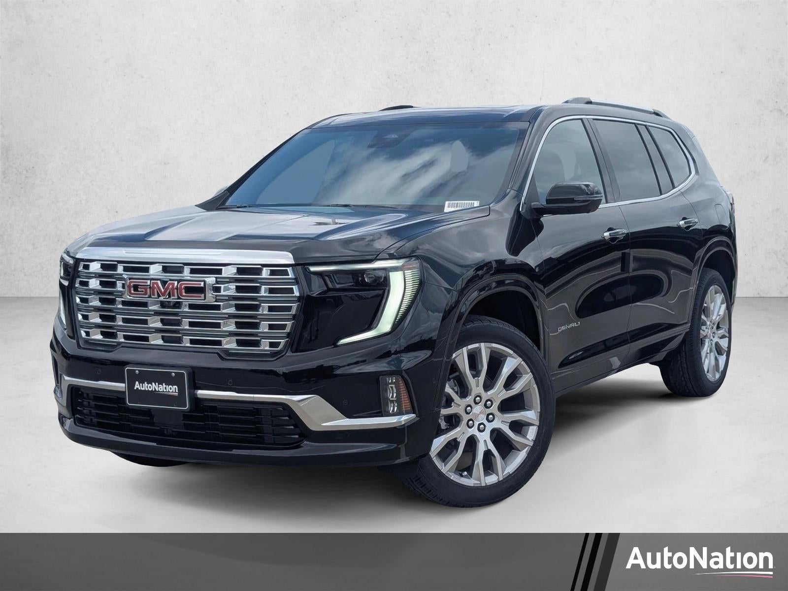 2026 GMC Acadia Denali in Ebony Twilight Metallic — front three-quarter view