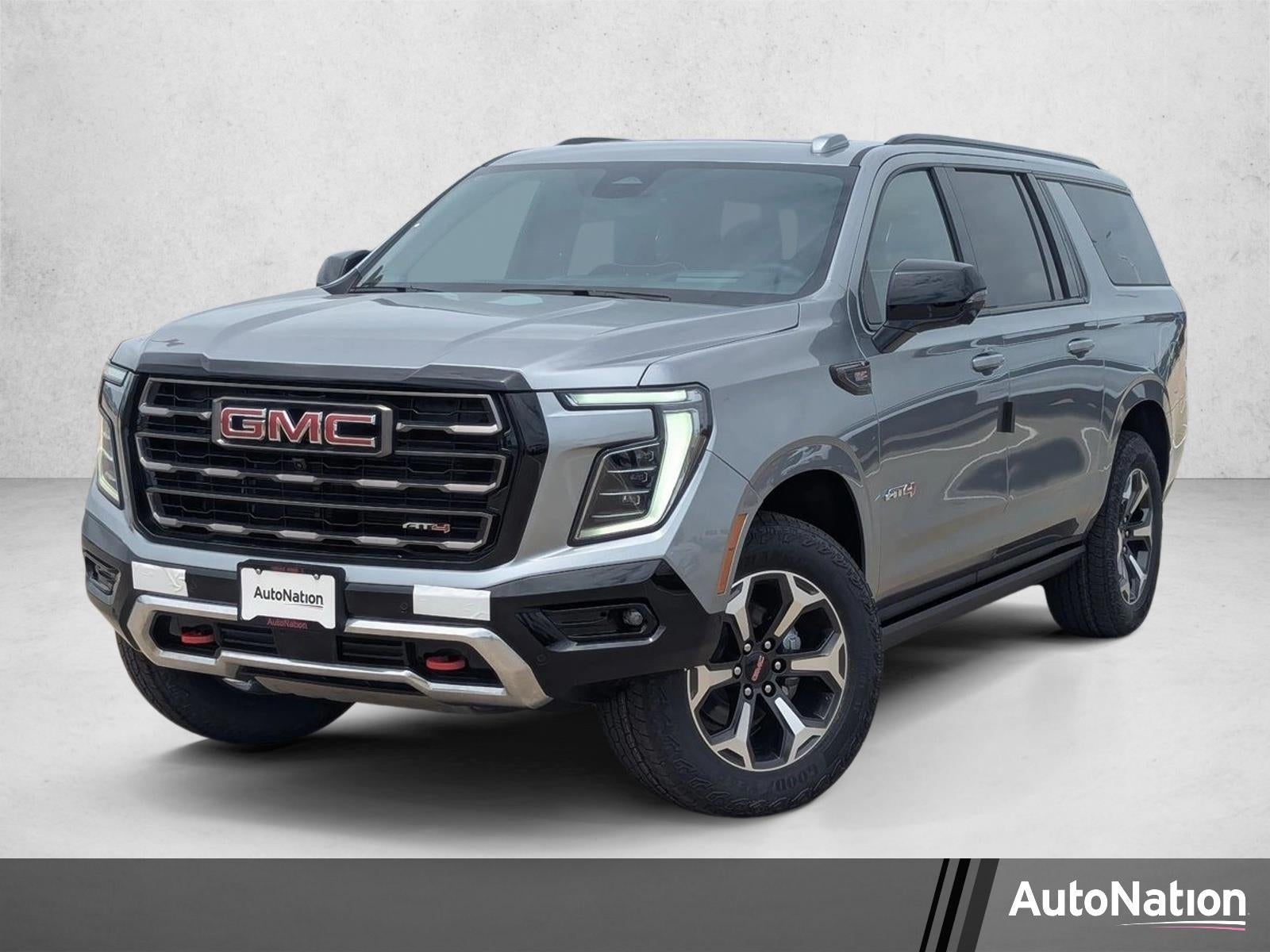 2026 GMC Yukon XL AT4 Ultimate in Sterling Metallic — front three-quarter view