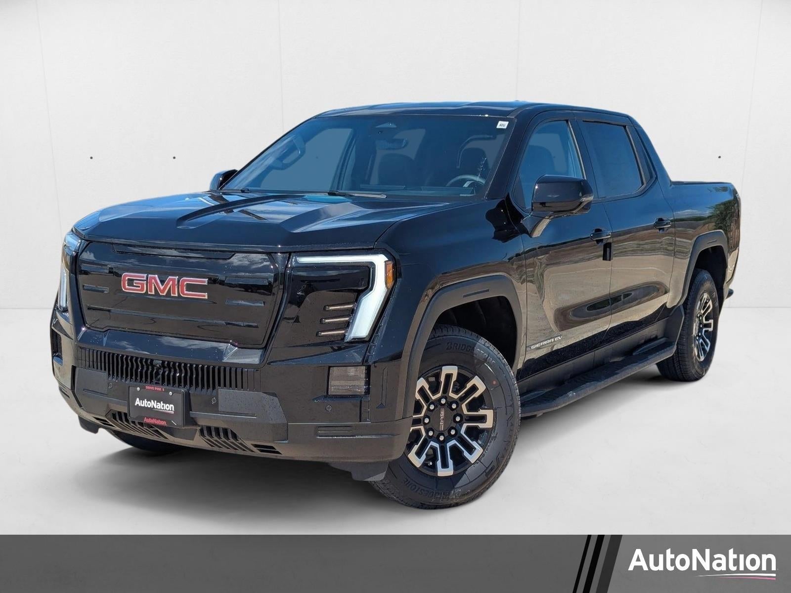 2026 GMC Sierra EV Elevation Extended Range in Onyx Black — front three-quarter view