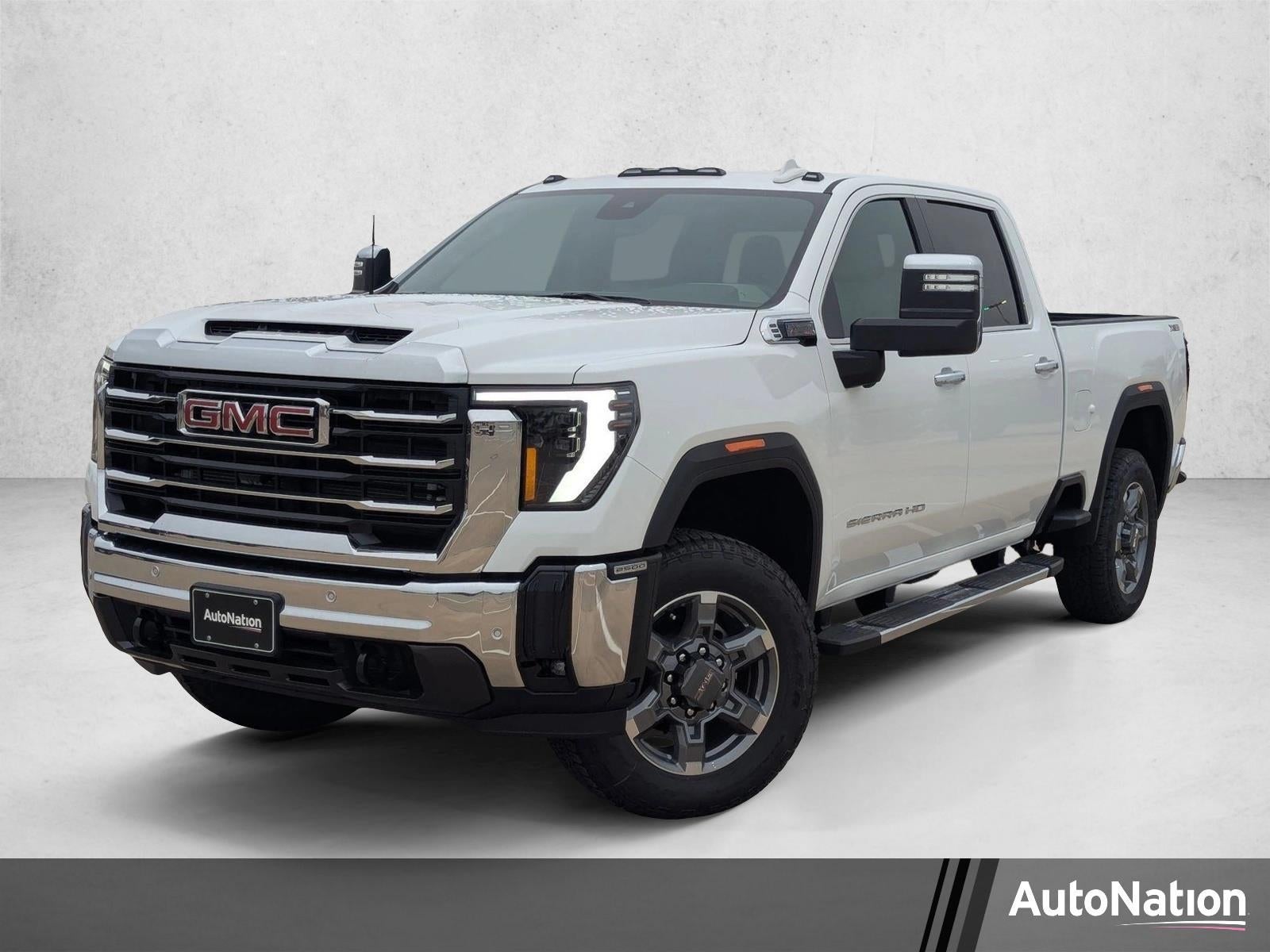 2026 GMC Sierra 2500 HD SLT in Summit White — front three-quarter view