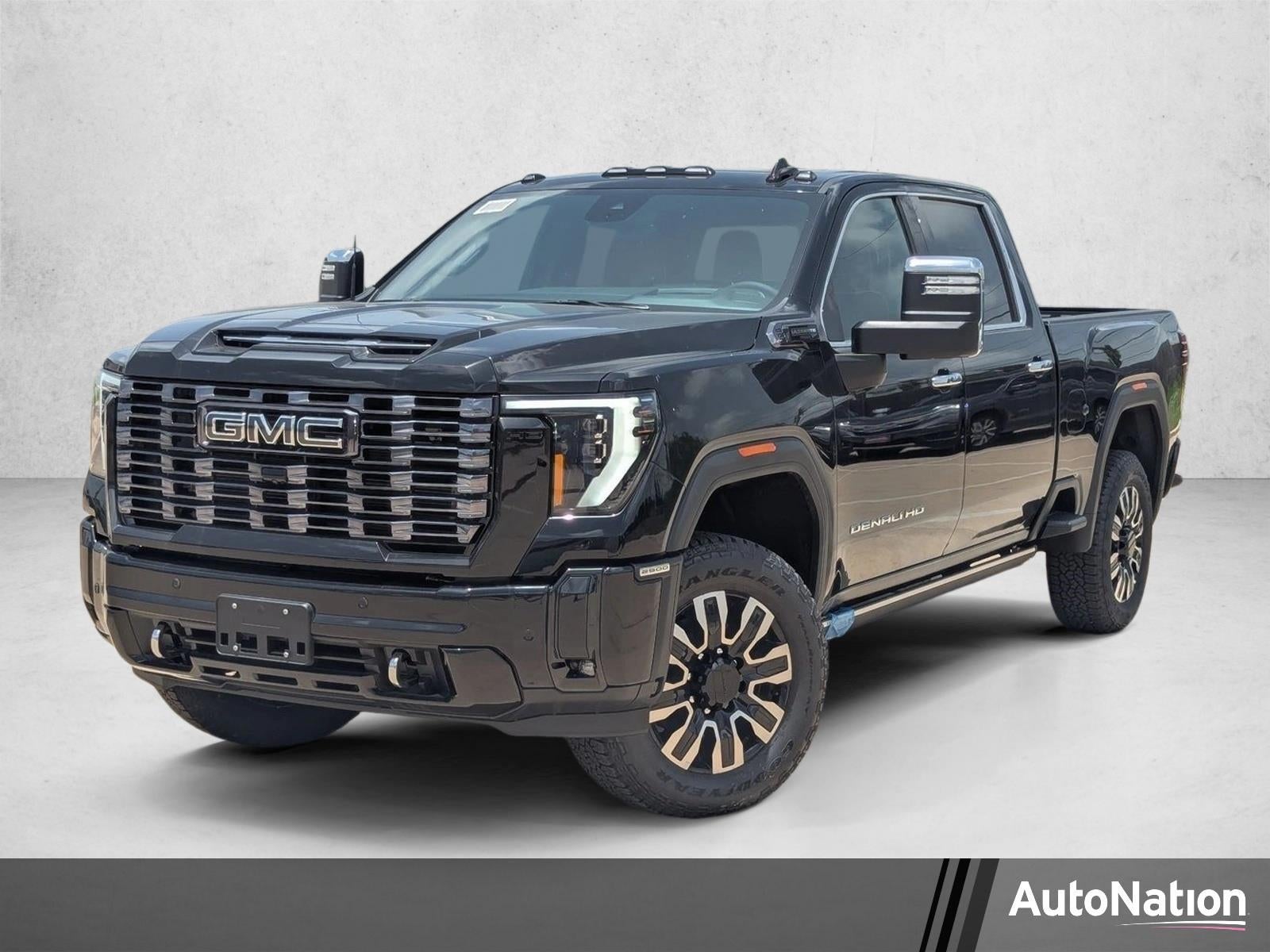 2026 GMC Sierra 2500 HD Denali Ultimate in Onyx Black — front three-quarter view