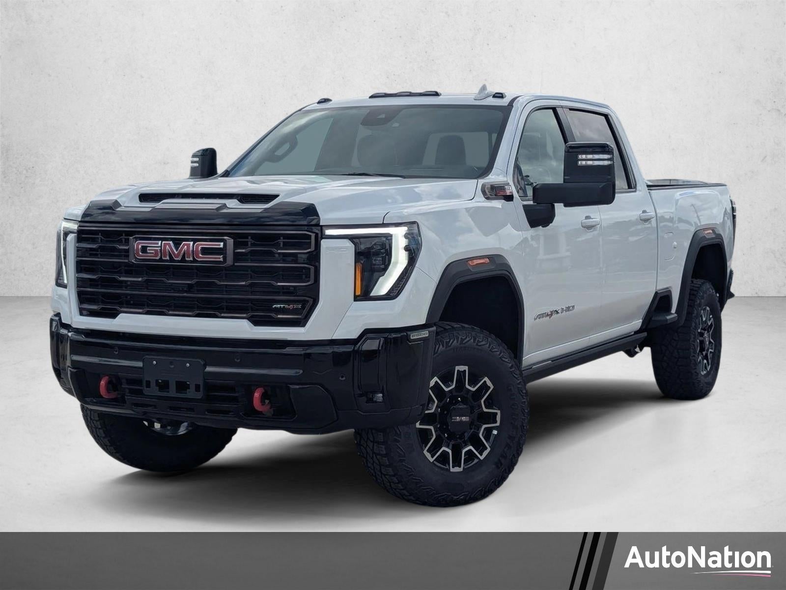 2026 GMC Sierra 2500 HD AT4X in Summit White — front three-quarter view