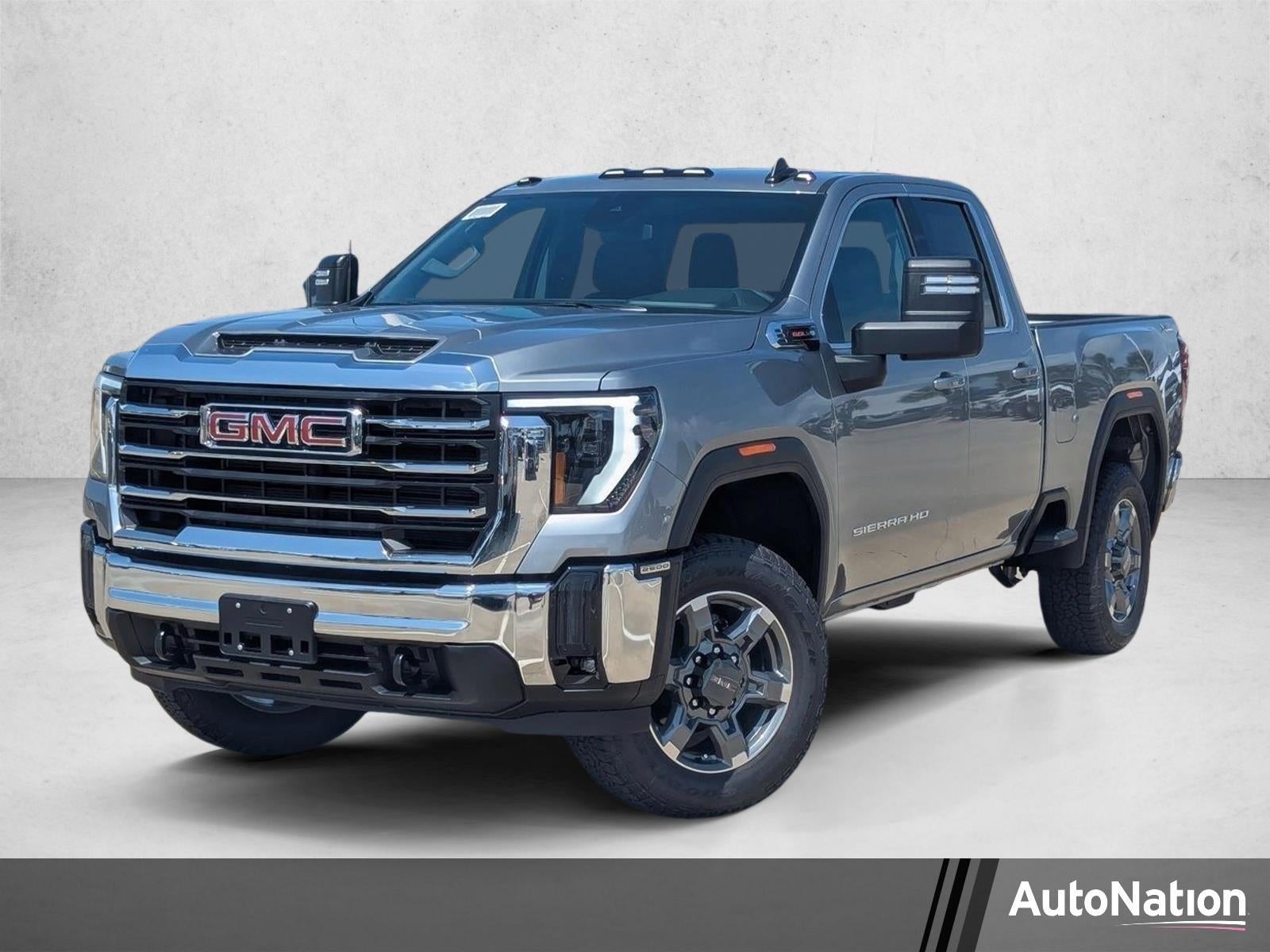 2026 GMC Sierra 2500 HD SLE in Sterling Metallic — front three-quarter view