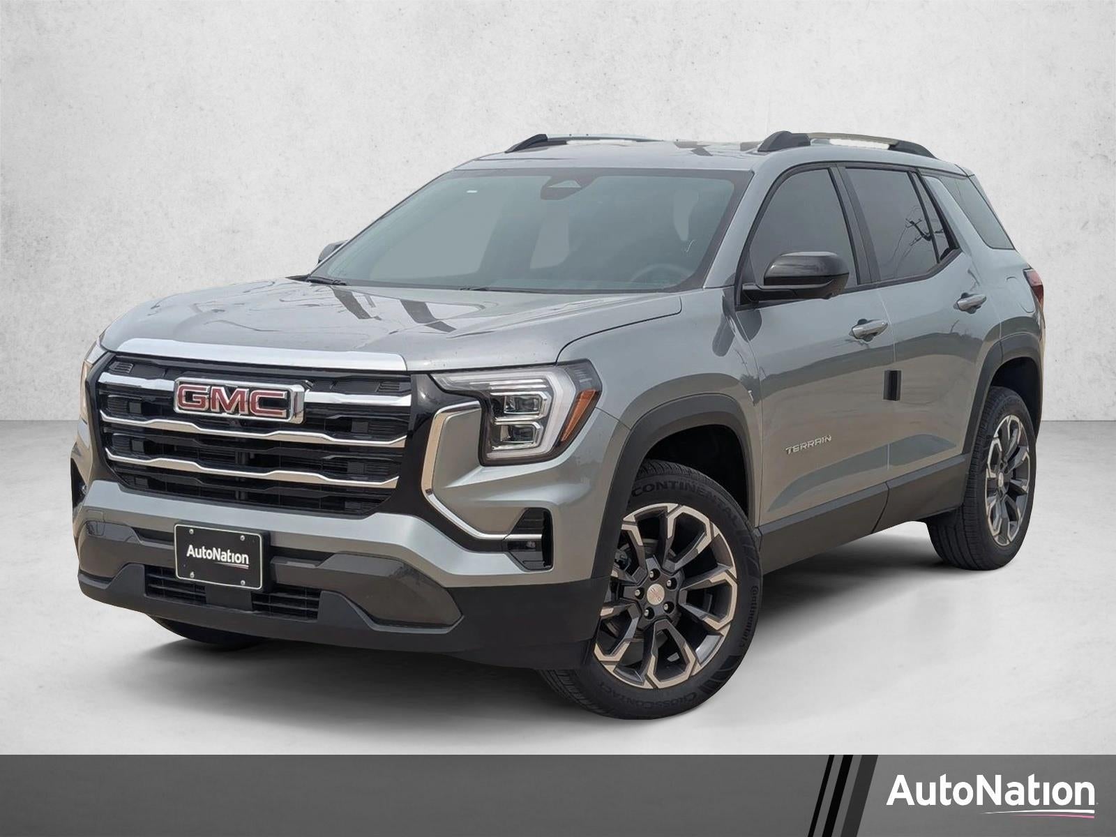 2027 GMC Terrain FWD Elevation in Sterling Metallic — front three-quarter view