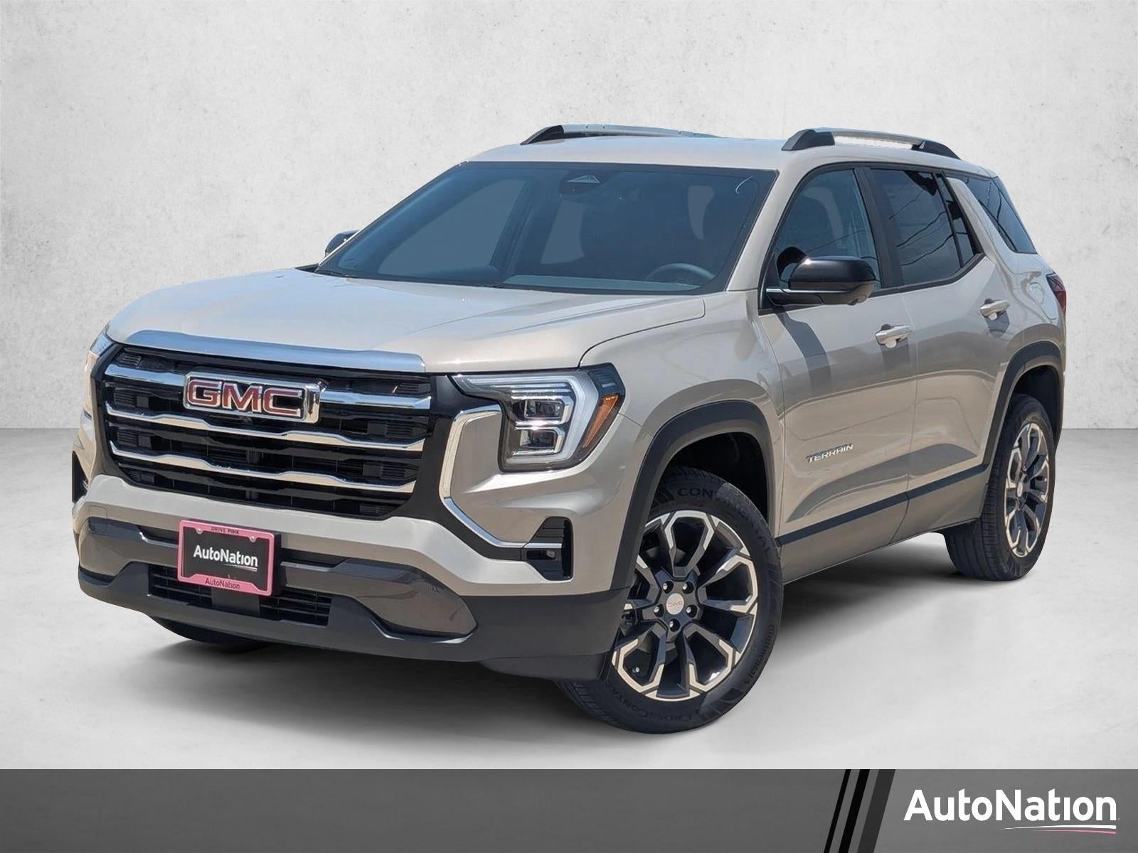 2027 GMC Terrain FWD Elevation in Riverstone Metallic — front three-quarter view
