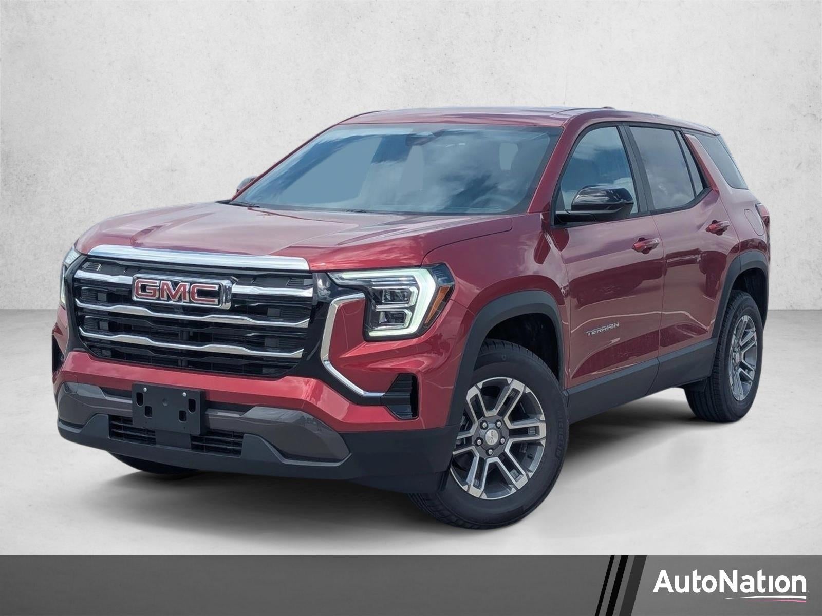 2026 GMC Terrain Elevation in Volcanic Red Tintcoat — front three-quarter view