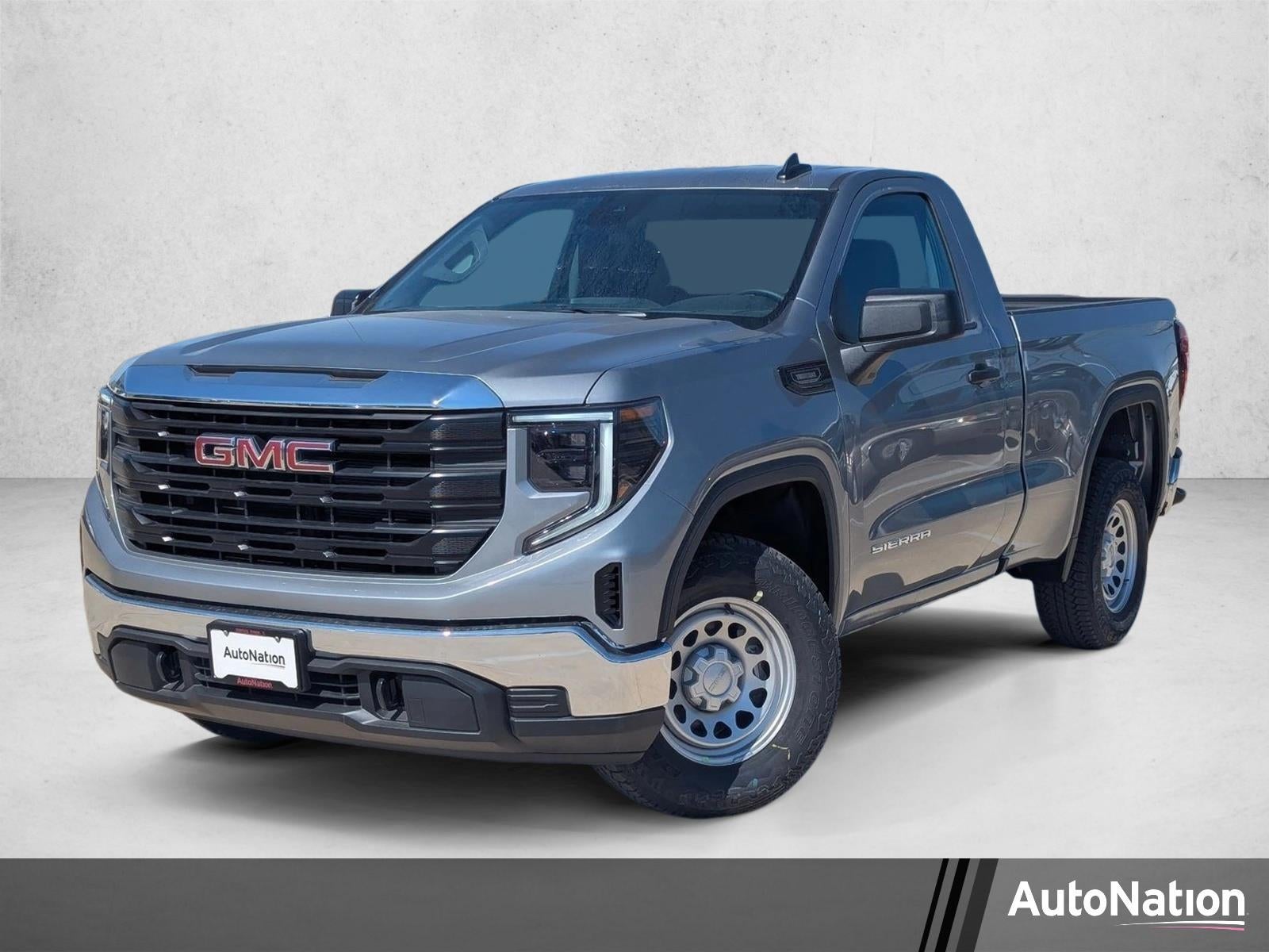 2026 GMC Sierra 1500 Pro in Sterling Metallic — front three-quarter view