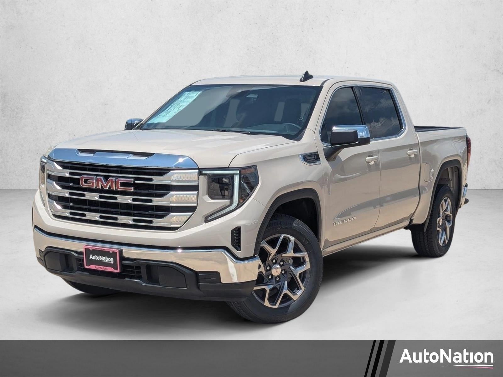 2026 GMC Sierra 1500 SLE in Coastal Dune — front three-quarter view