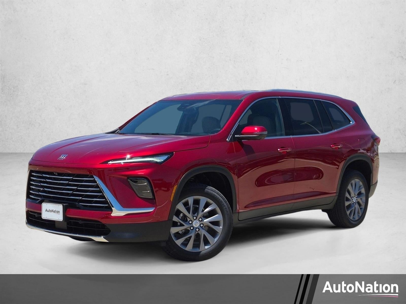 2026 Buick Enclave Preferred in Cherry Red Tintcoat — front three-quarter view