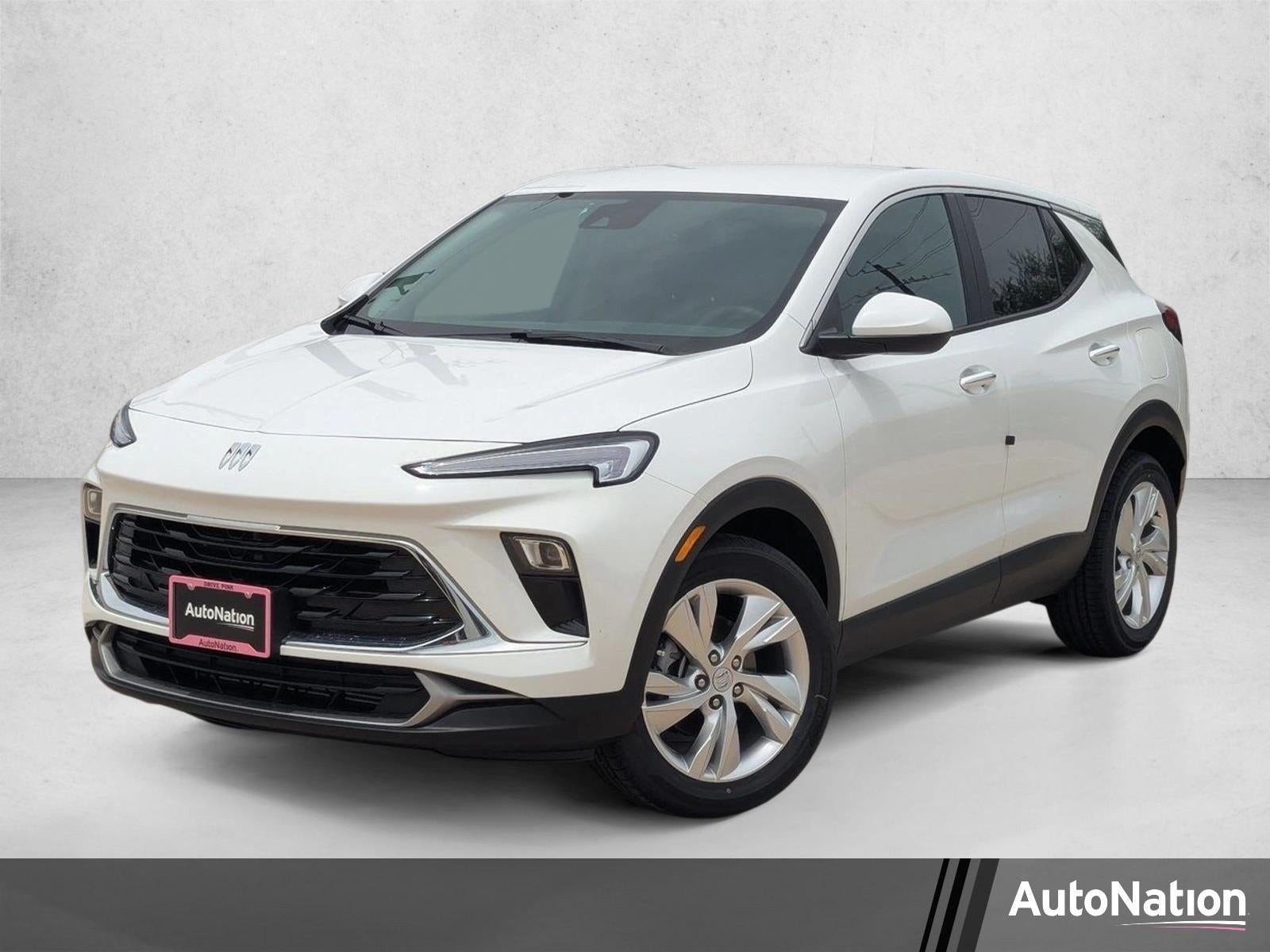 2026 Buick Encore GX Preferred in Summit White — front three-quarter view
