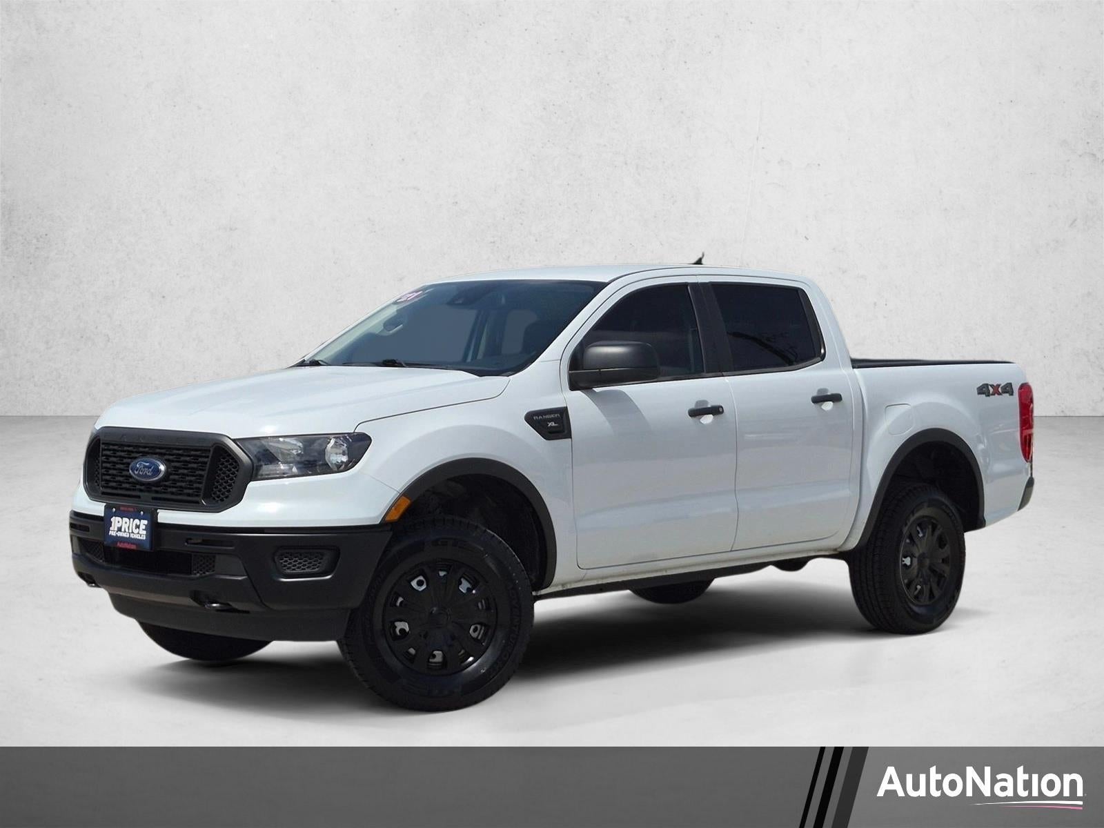2021 Ford Ranger XL 4WD SuperCrew 5' Box in Oxford White — front three-quarter view