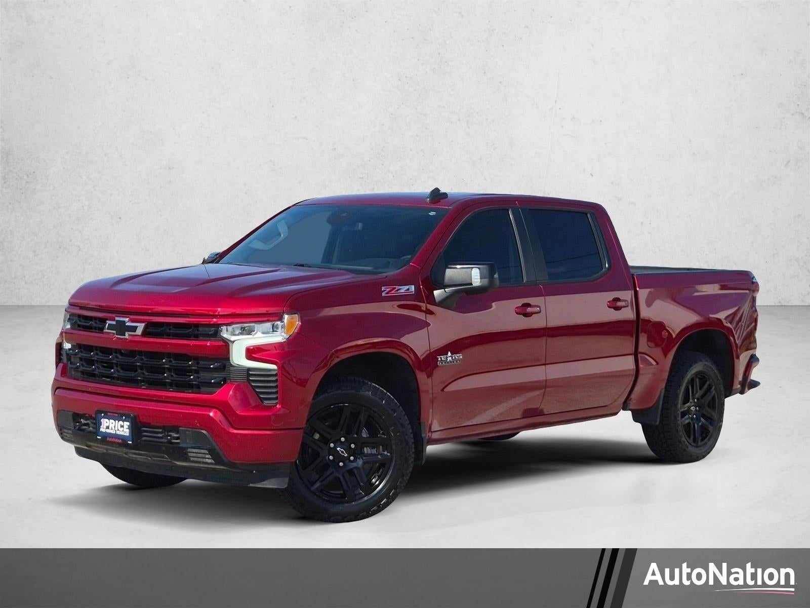 2022 Chevrolet Silverado 1500 Crew Cab Short Box 4-Wheel Drive RST in Cherry Red Tintcoat — front three-quarter view