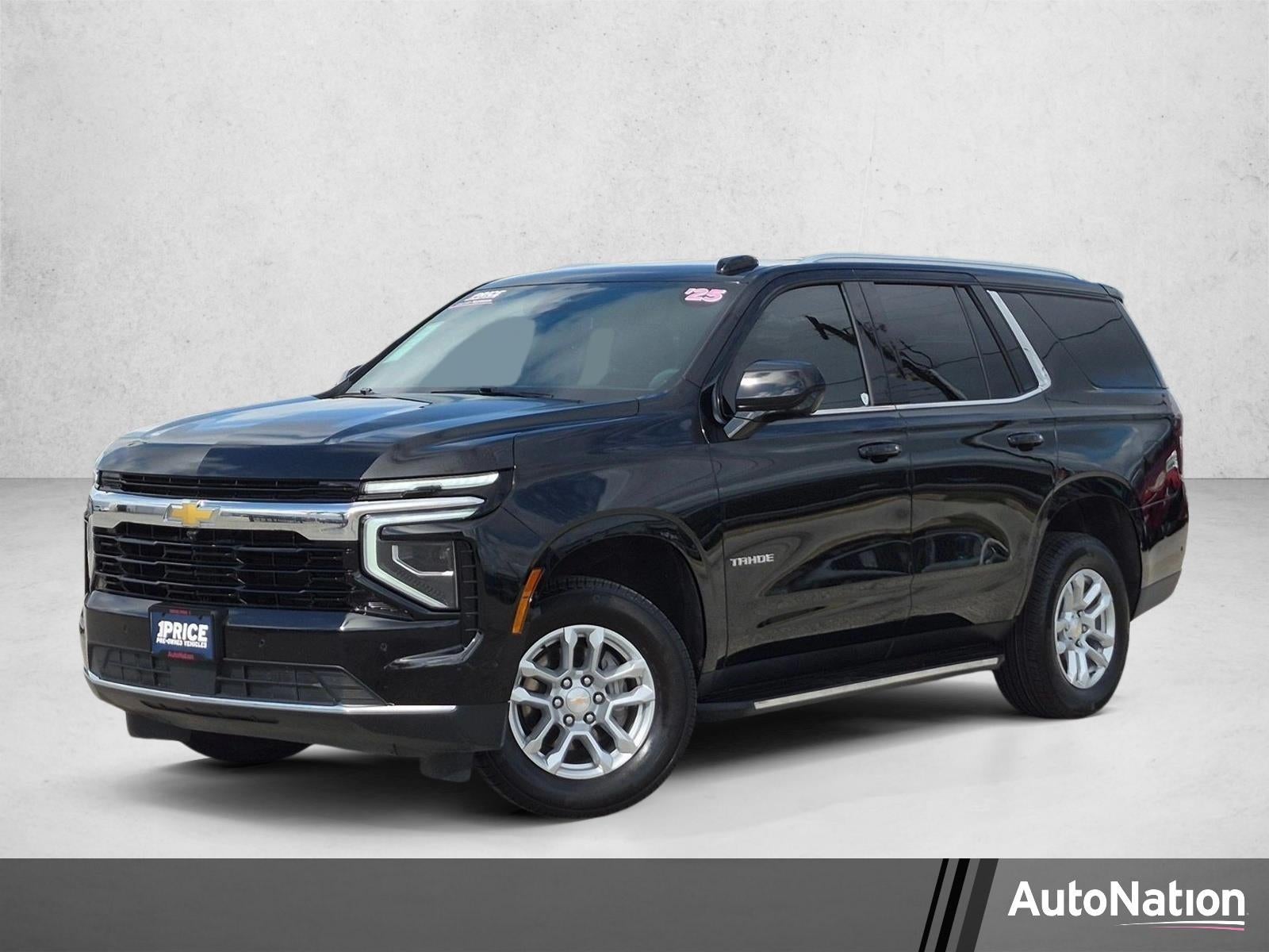 2025 Chevrolet Tahoe 2WD LS in Black — front three-quarter view