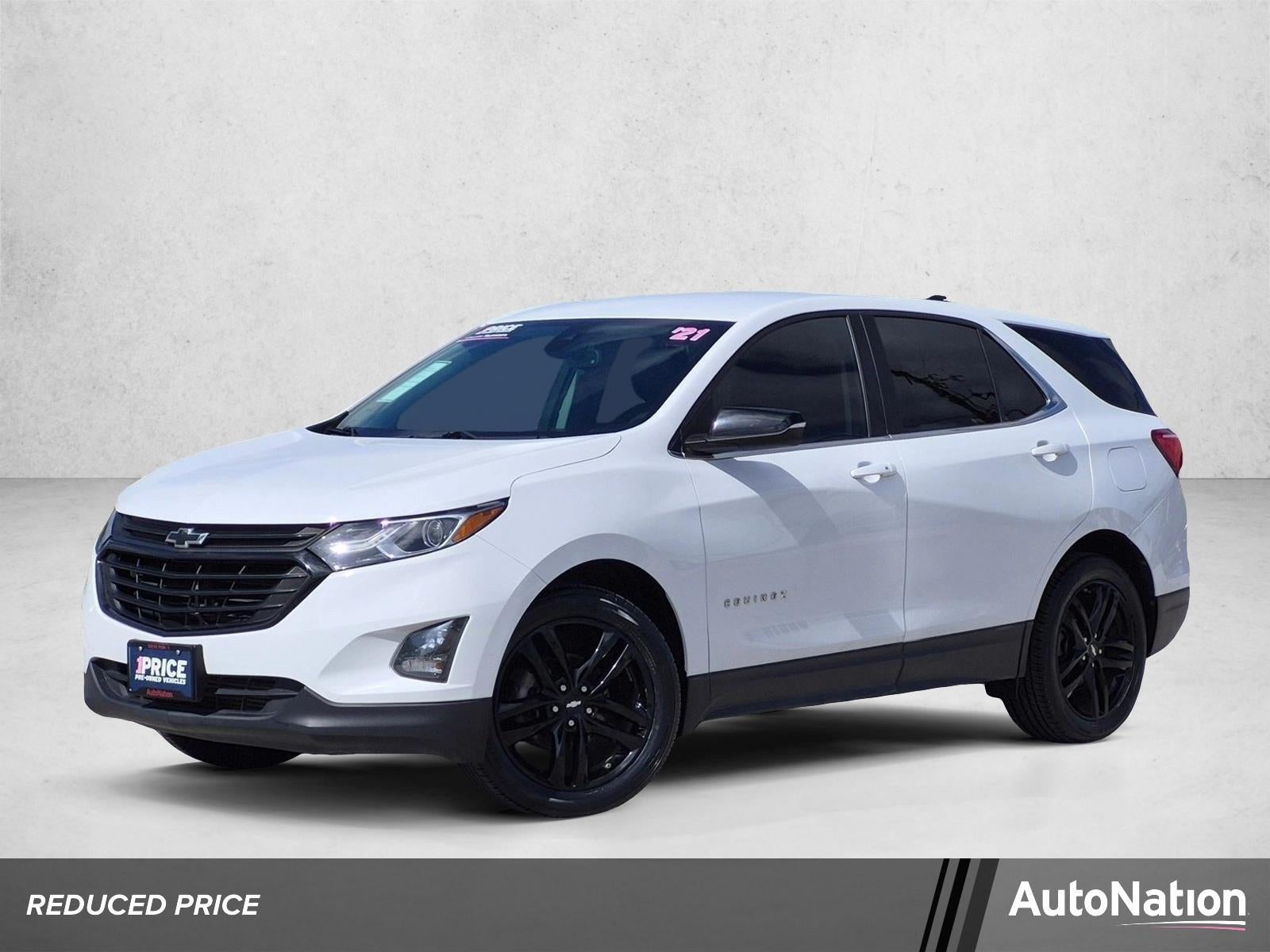 2021 Chevrolet Equinox FWD LT in Summit White — front three-quarter view