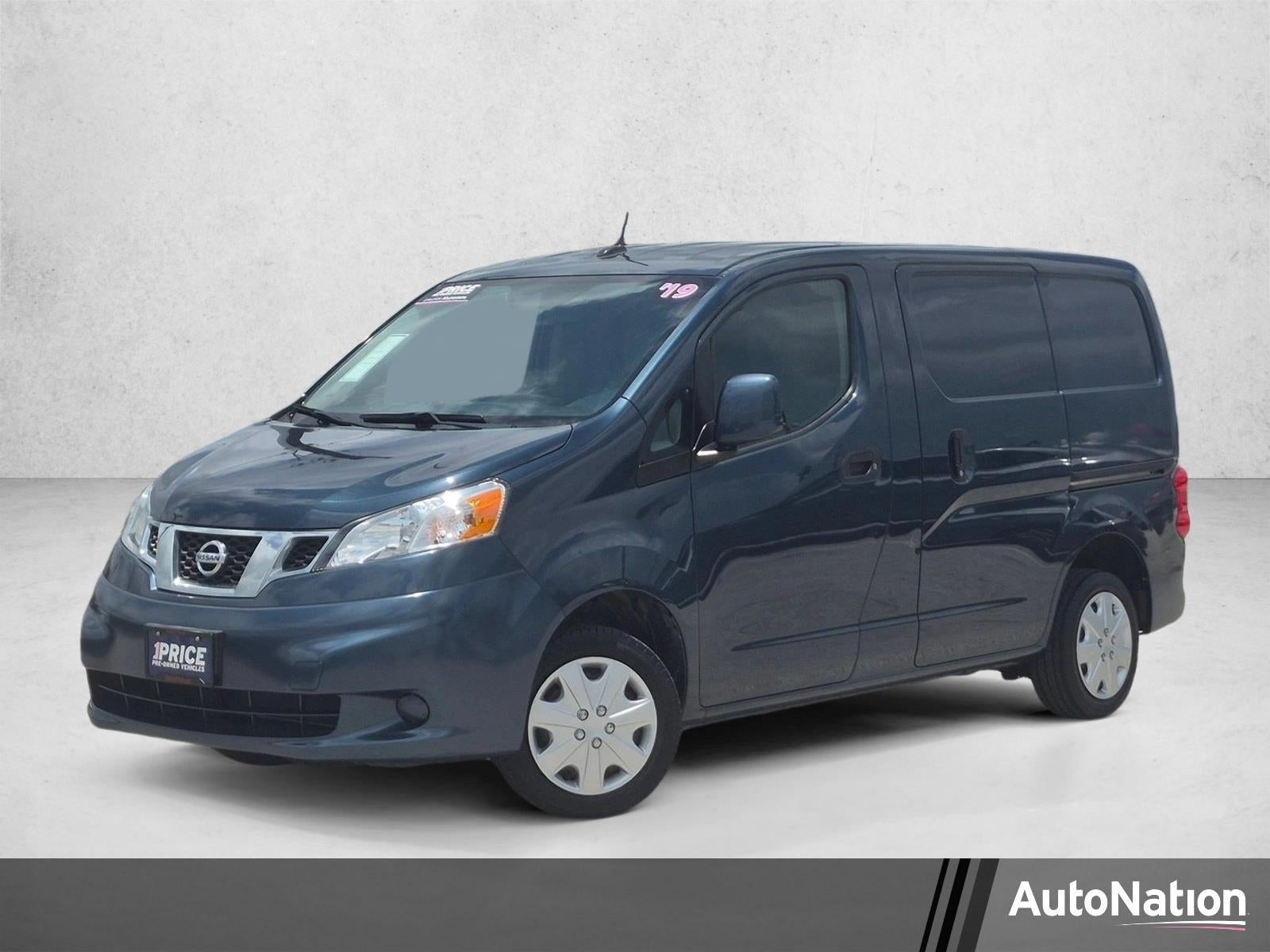 2019 Nissan NV200 Compact Cargo I4 SV in Graphite Blue Metallic — front three-quarter view